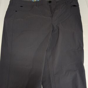 Copper & Oak Mens Pants Size 36x32 Dark Grey Casual Stretch Straight Leg